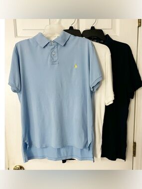 3 Polo Ralph Lauren Men's Polo Short Sleeve Polo Shirts, ALL SIZE Large